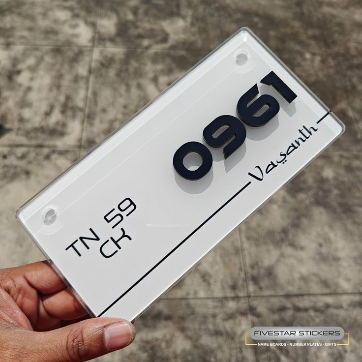 Number Plate